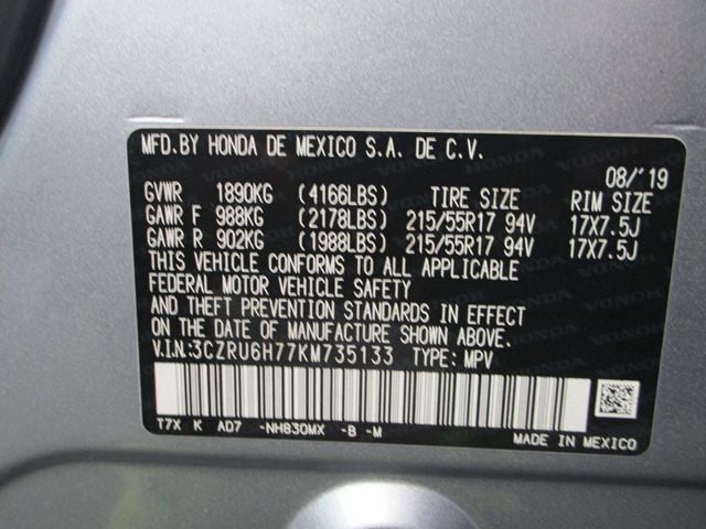 2019 Honda HR-V EX-L AWD CVT - 22958492 - 32