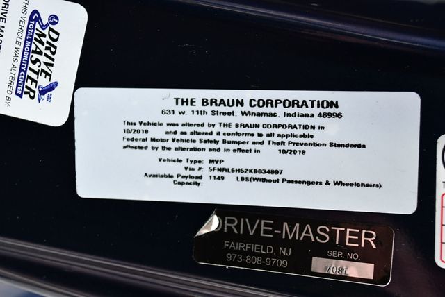 2019 Honda Odyssey EX Braun XI-R Mobility Conversion Van - 23010069 - 77