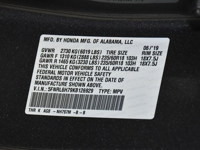 2019 Honda Odyssey EX-L - 22982394 - 18