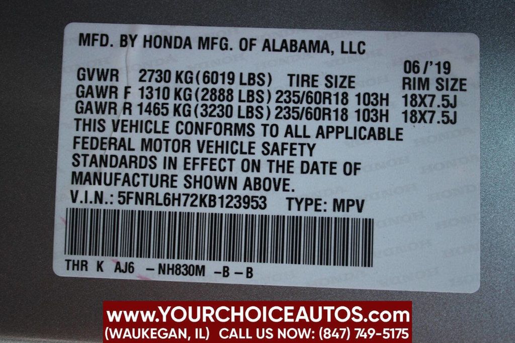 2019 Honda Odyssey EX-L Automatic - 22918304 - 32