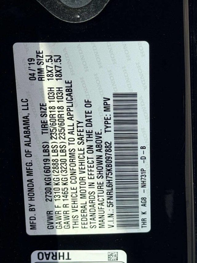 2019 Honda Odyssey EX-L Automatic - 23028779 - 22