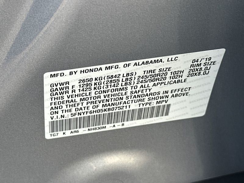 2019 Honda Pilot Elite AWD - 22978460 - 22