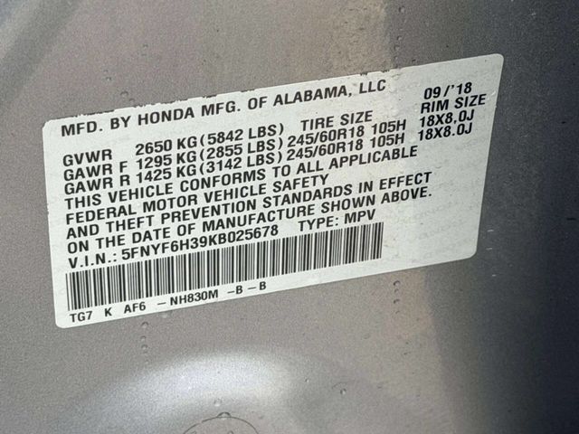 2019 Honda Pilot EX AWD - 23038742 - 20