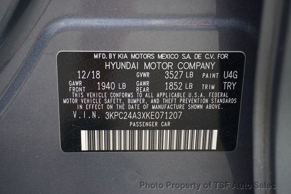 2019 Hyundai Accent SEL Sedan Automatic CARPLAY REAR CAMERA EXTREMELY LOW MILES  - 22865885 - 37