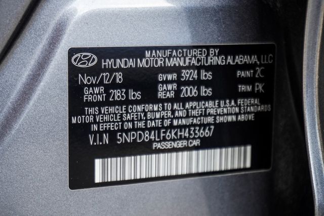 2019 Hyundai Elantra SEL - 22957162 - 42