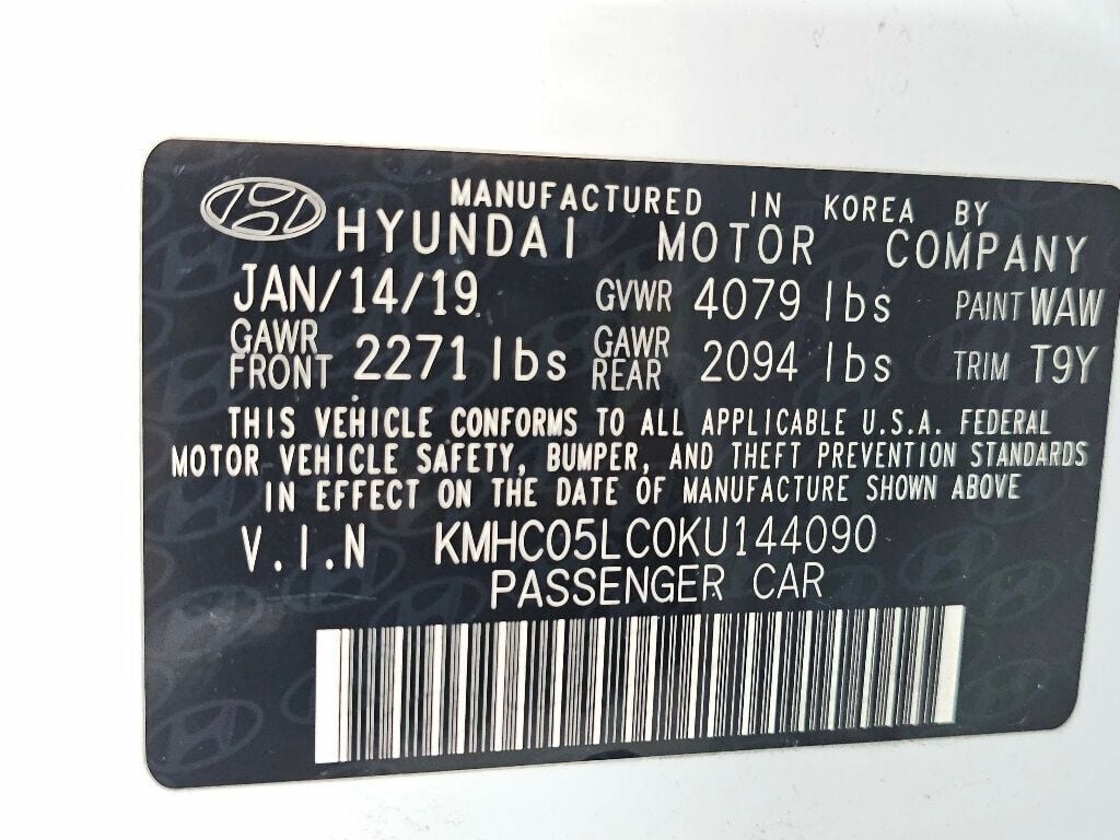 2019 Hyundai Ioniq Hybrid Limited Hatchback - 22943800 - 40