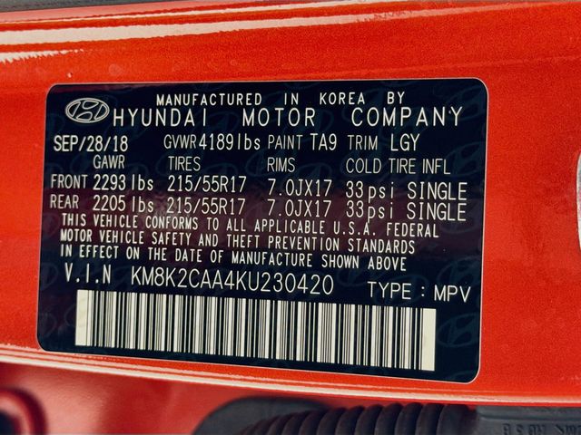 2019 Hyundai Kona SEL Automatic AWD - 23065258 - 28