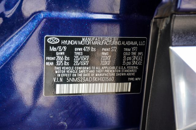 2019 Hyundai Santa Fe SE 2.4L Automatic FWD - 23079777 - 36