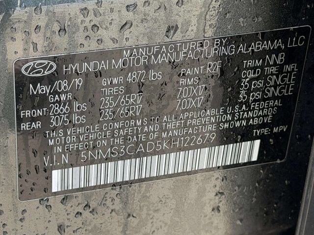 2019 Hyundai Santa Fe SEL 2.4L AWD 4dr Crossover - 22997923 - 18