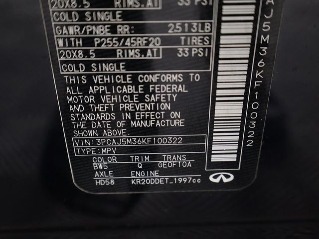 2019 INFINITI QX50 ESSENTIAL AWD - 22970041 - 52