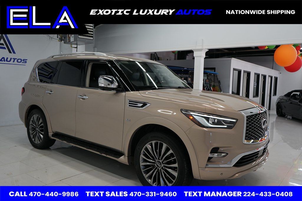 2019 INFINITI QX80 LUXE PACKAGE! 360 CAMERA! NAVIGATION! RARE COLOR - 22626613 - 9