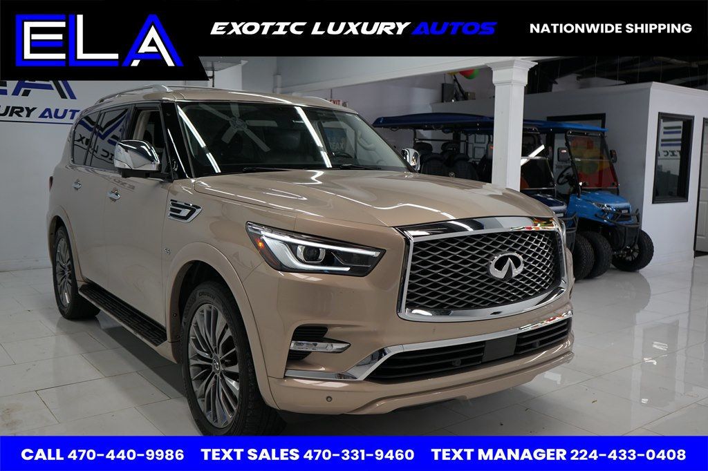 2019 INFINITI QX80 LUXE PACKAGE! 360 CAMERA! NAVIGATION! RARE COLOR - 22626613 - 10