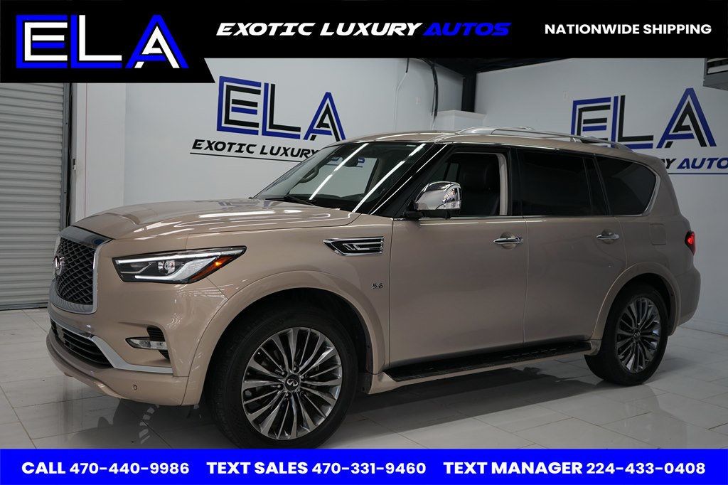 2019 INFINITI QX80 LUXE PACKAGE! 360 CAMERA! NAVIGATION! RARE COLOR - 22626613 - 1