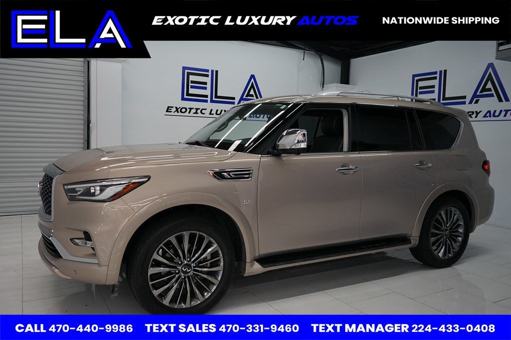 2019 INFINITI QX80 LUXE PACKAGE! 360 CAMERA! NAVIGATION! RARE COLOR - 22626613 - 2