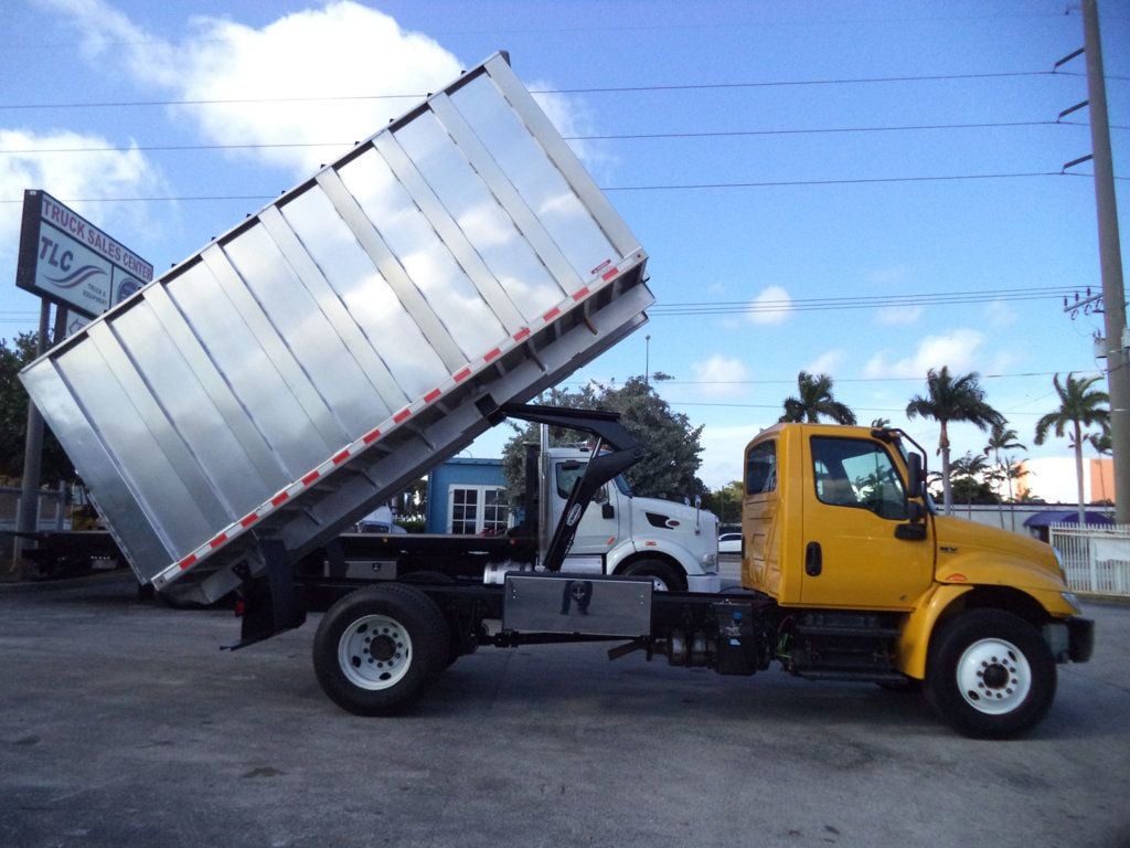 2019 International 4300 w/ New 16ft Aluminum Chipper Truck Landscape Dump Body - 22724574 - 19