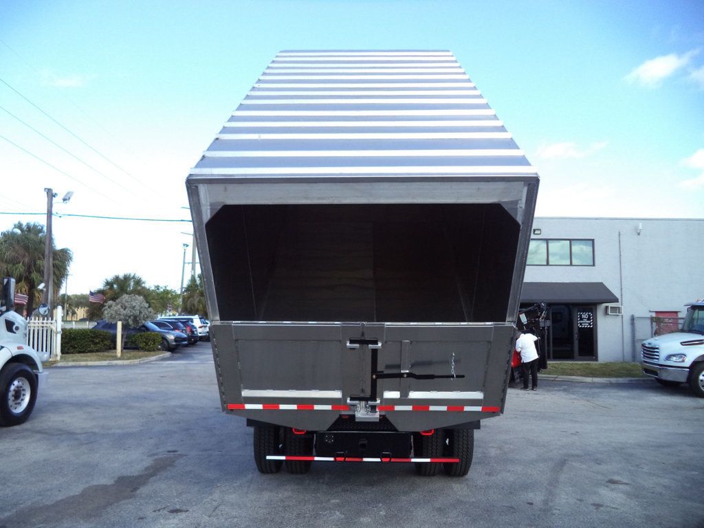 2019 International 4300 w/ New 16ft Aluminum Chipper Truck Landscape Dump Body - 22724574 - 22