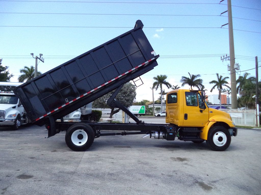 2019 International 4300 w/ New 18ft Steel Trash Dump Body Landscape Dump - 22824405 - 16