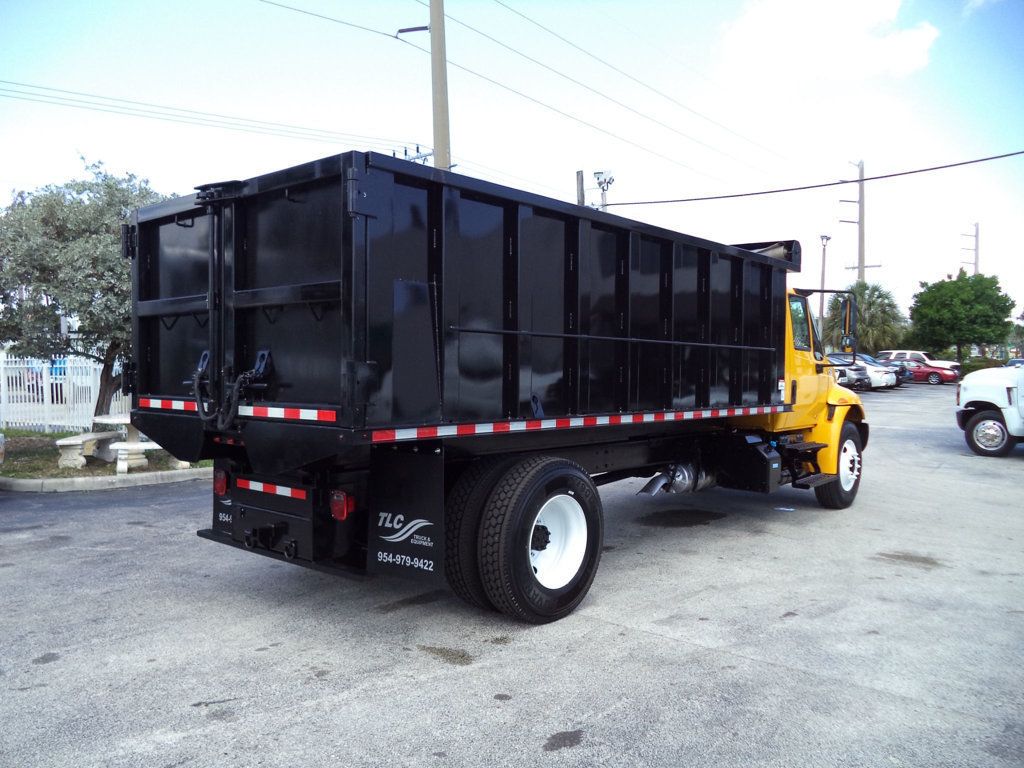 2019 International 4300 w/ New 18ft Steel Trash Dump Body Landscape Dump - 22824405 - 8