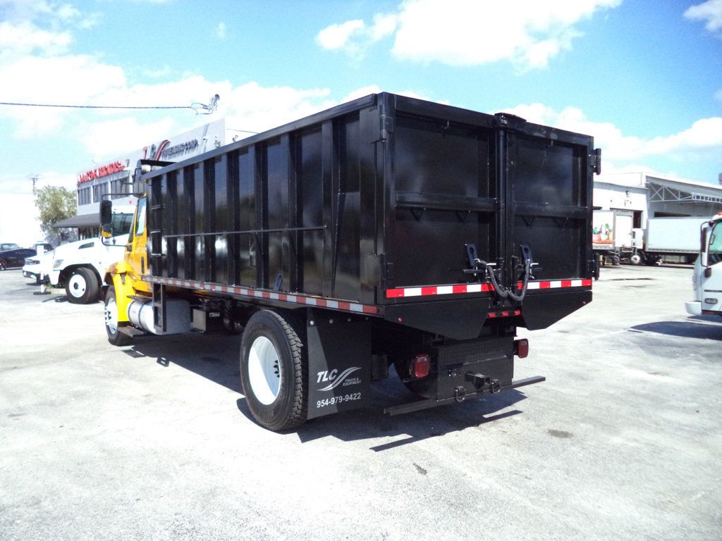 2019 International 4300 w/ New 18ft Steel Trash Dump Body Landscape Dump - 22986399 - 9