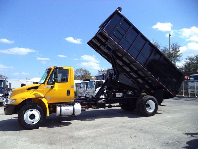 2019 International 4300 w/ New 18ft Steel Trash Dump Body Landscape Dump - 22986399 - 12