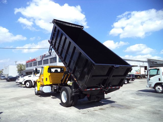 2019 International 4300 w/ New 18ft Steel Trash Dump Body Landscape Dump - 22986399 - 13