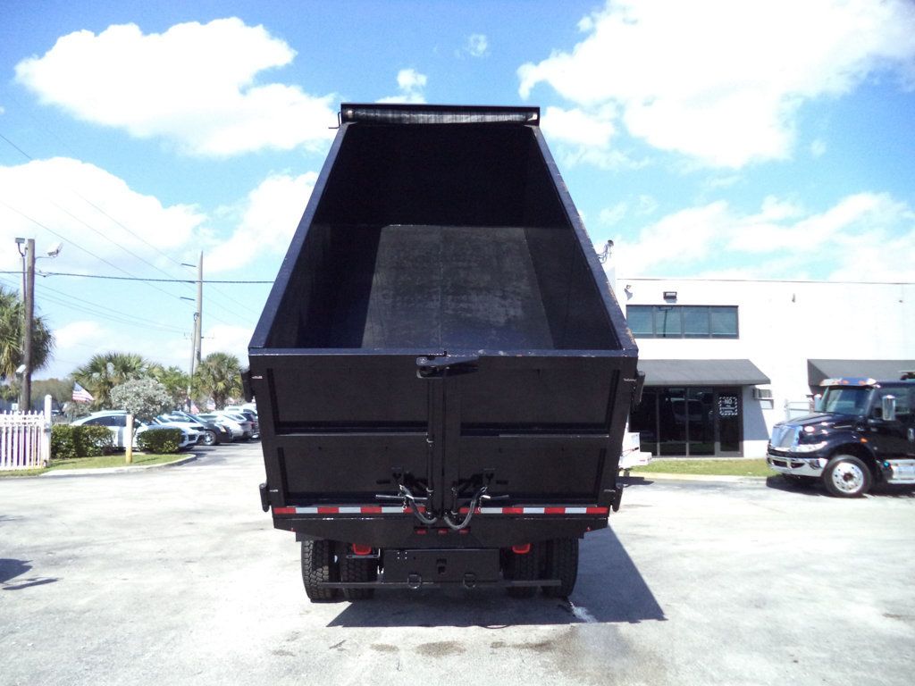 2019 International 4300 w/ New 18ft Steel Trash Dump Body Landscape Dump - 22986399 - 14