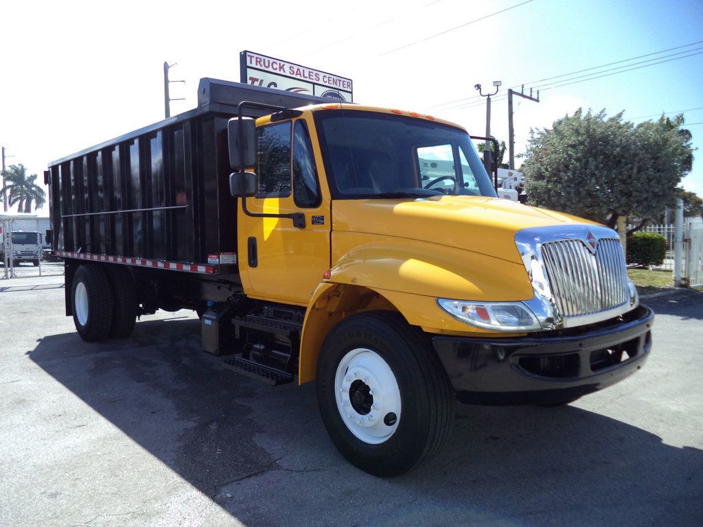 2019 International 4300 w/ New 18ft Steel Trash Dump Body Landscape Dump - 22986399 - 1