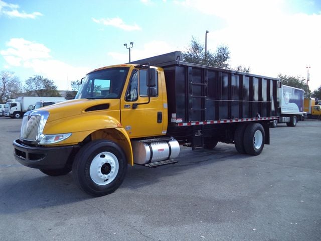 2019 International 4300 w/ New 18ft Steel Trash Dump Body Landscape Dump - 22986399 - 2