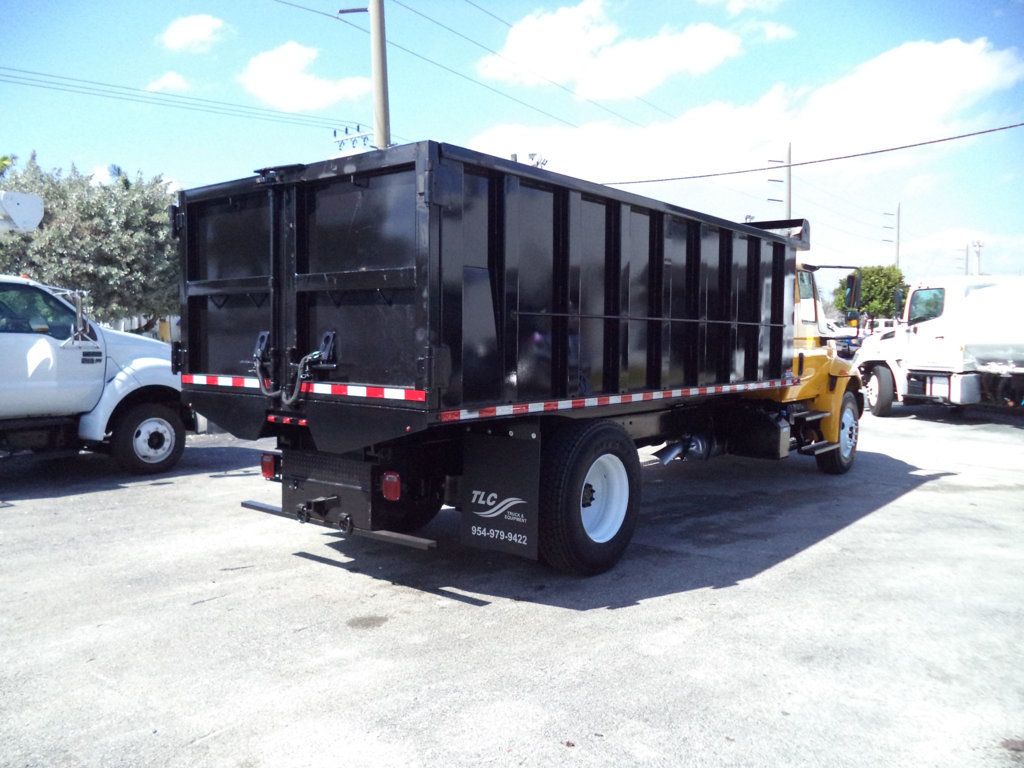 2019 International 4300 w/ New 18ft Steel Trash Dump Body Landscape Dump - 22986399 - 7