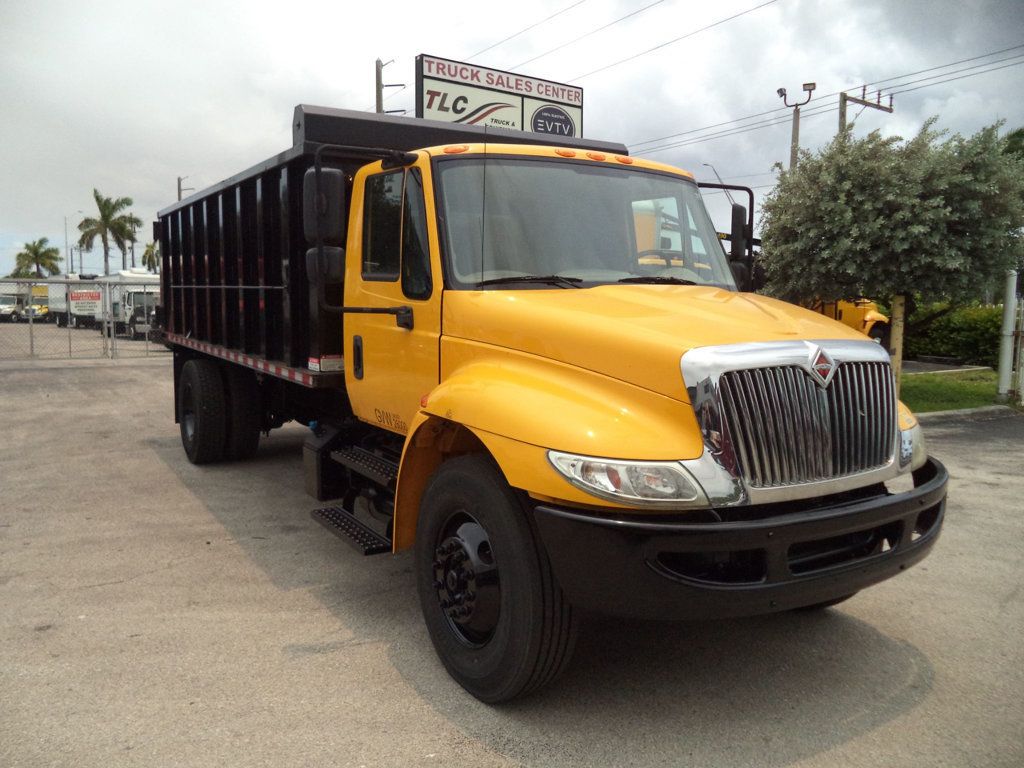 2019 International 4300 w/ New 18ft Steel Trash Dump Body Landscape Dump - 23043143 - 1