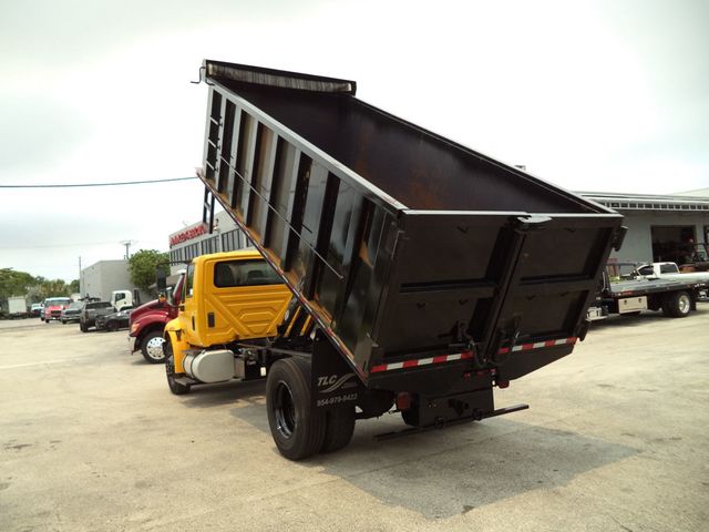 2019 International 4300 w/ New 18ft Steel Trash Dump Body Landscape Dump - 23043143 - 24