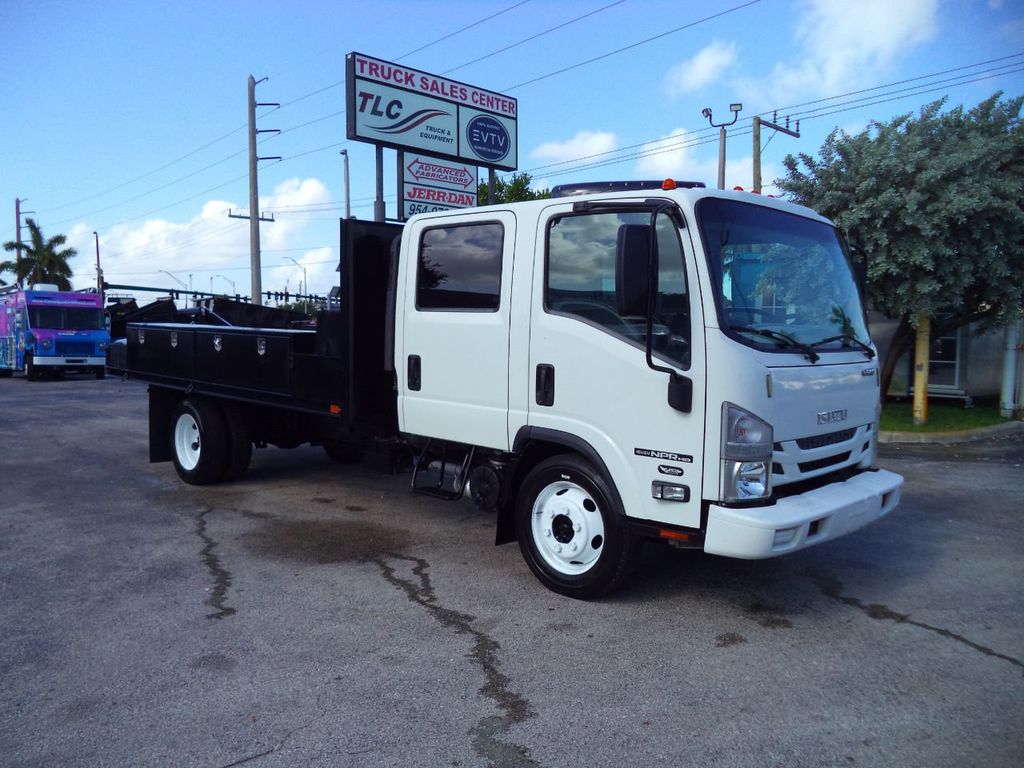 2019 Isuzu NPR HD 14FT FLATBED PLATFORM BODY.. 14,500LB GVW - 22059654 - 2