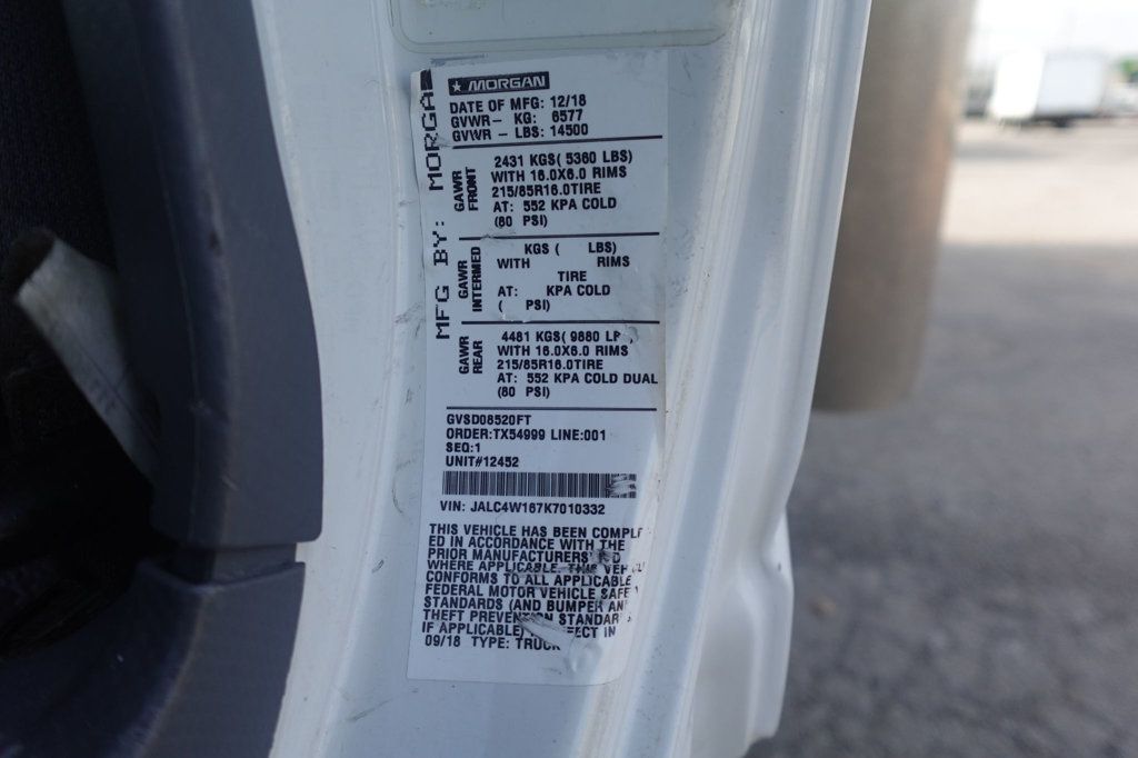 2019 Isuzu NPR HD (20ft Box w/ Lift Gate) - 22963602 - 57