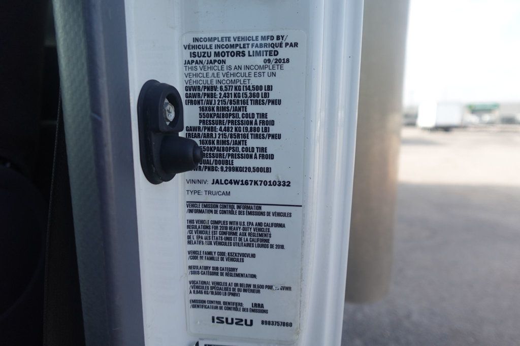 2019 Isuzu NPR HD (20ft Box w/ Lift Gate) - 22963602 - 58