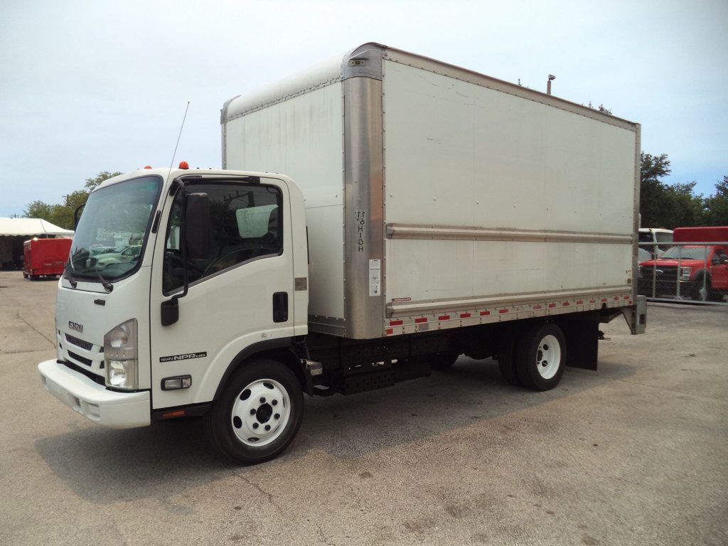 2019 Isuzu NPR HD Gas w/ 16ft Box Truck Dry Cargo Truck & Aluminum Liftgate - 23043151 - 2
