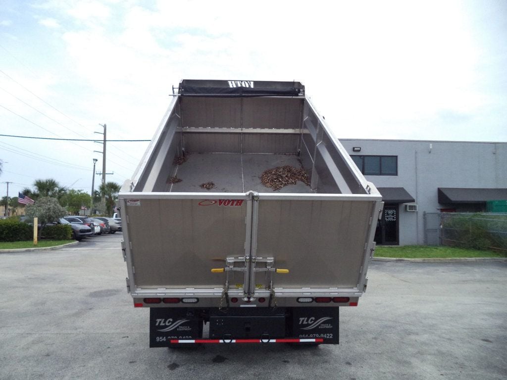 2019 Isuzu NPR HD Gas w/ New 14ft Voth US Landscape Body Aluminum Dump Truck - 22882287 - 16