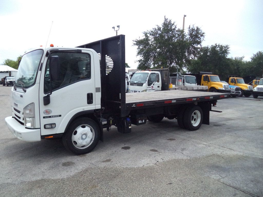 2019 Isuzu NRR w/ 16ft Flatbed Platform Truck - 23063569 - 2