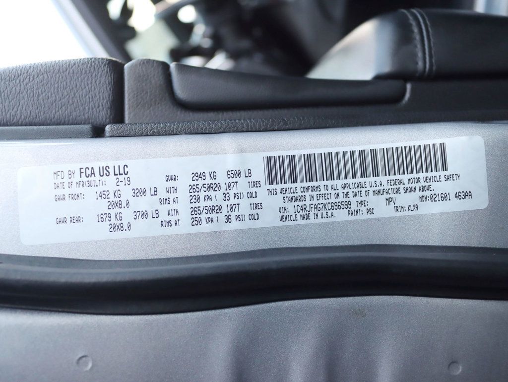 2019 Jeep Grand Cherokee Altitude 4x4 - 22952835 - 30