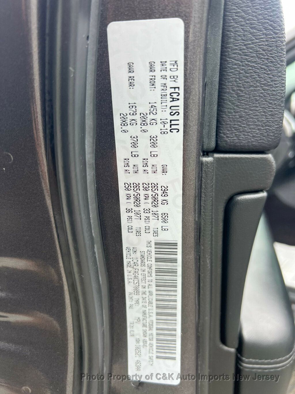 2019 Jeep Grand Cherokee Altitude photo 50