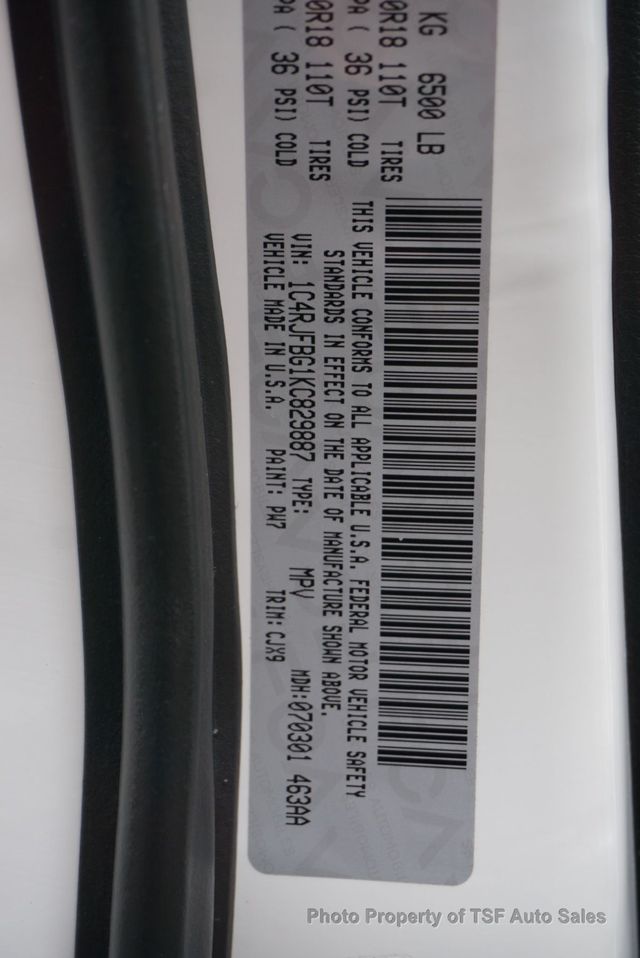 2019 Jeep Grand Cherokee Limited X 4x4 NAVIGATION REAR CAM HEATED SEATS SUNROOF LEATHER - 22984062 - 39