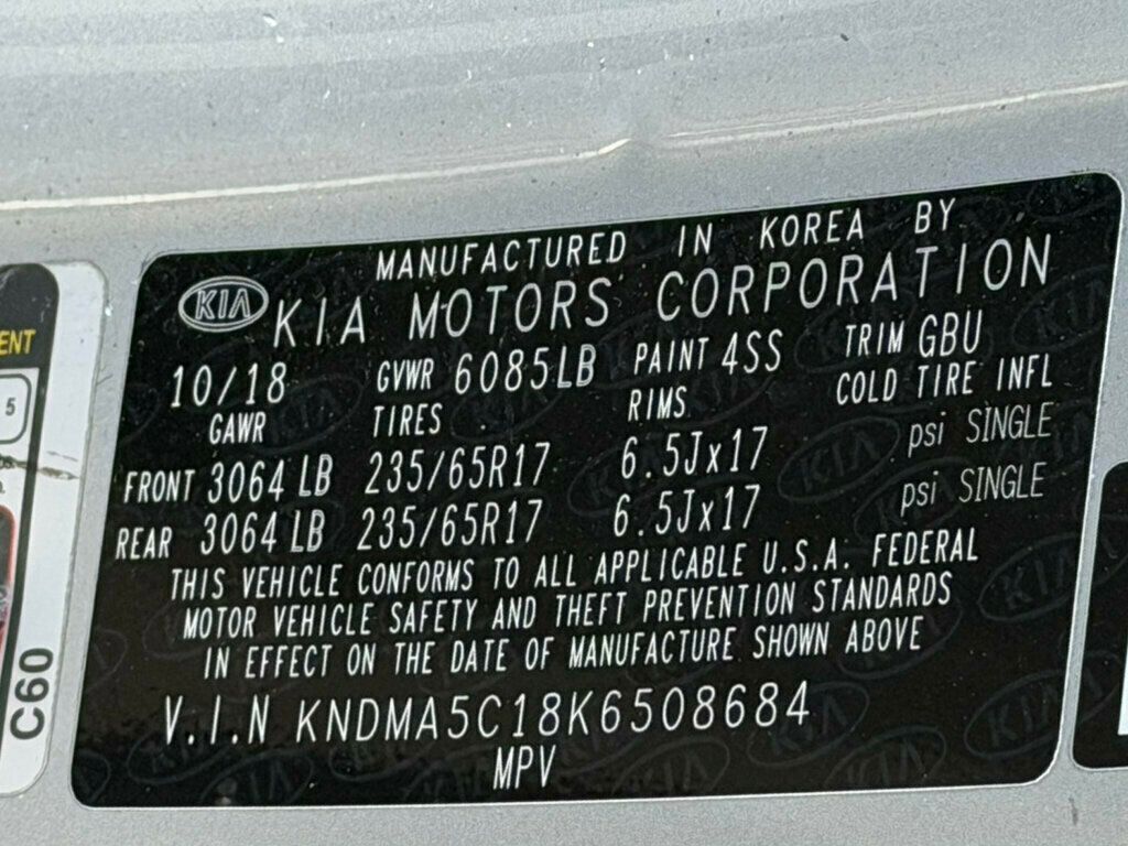 2019 Kia Sedona L FWD - 23026284 - 45