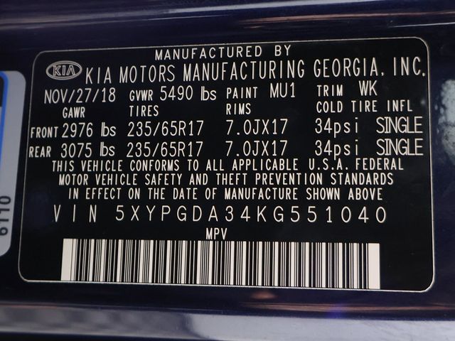 2019 Kia Sorento LX AWD - 23083749 - 50