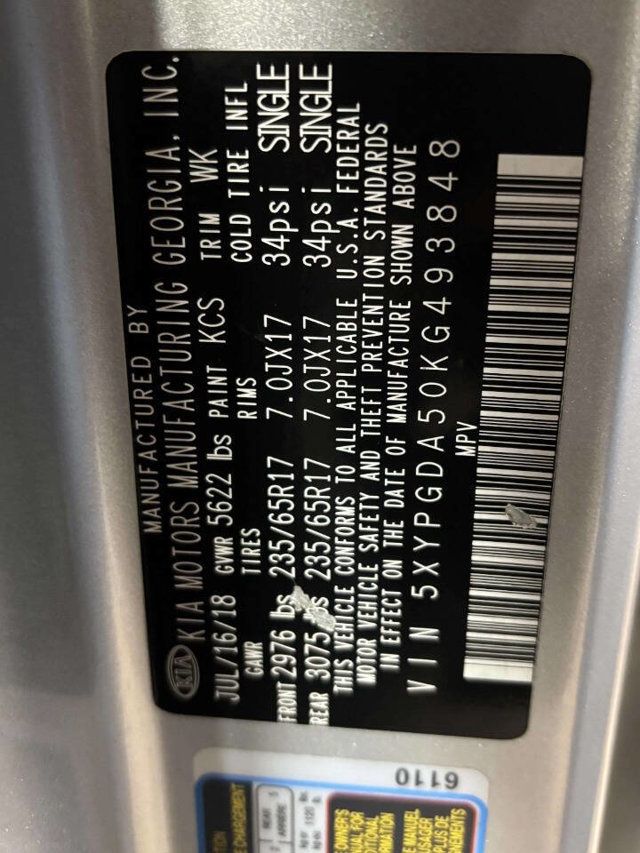 2019 Kia Sorento LX V6 AWD - 23008025 - 36