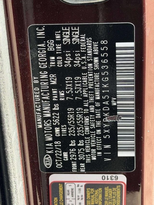 2019 Kia Sorento SX V6 AWD 4dr SUV - 22992276 - 12