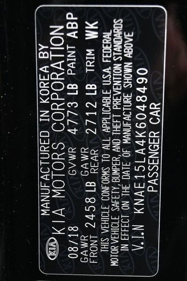 2019 Kia Stinger RWD - 23051334 - 6