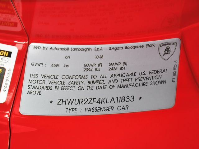 2019 Lamborghini Huracan LP580-2S - 22889552 - 19