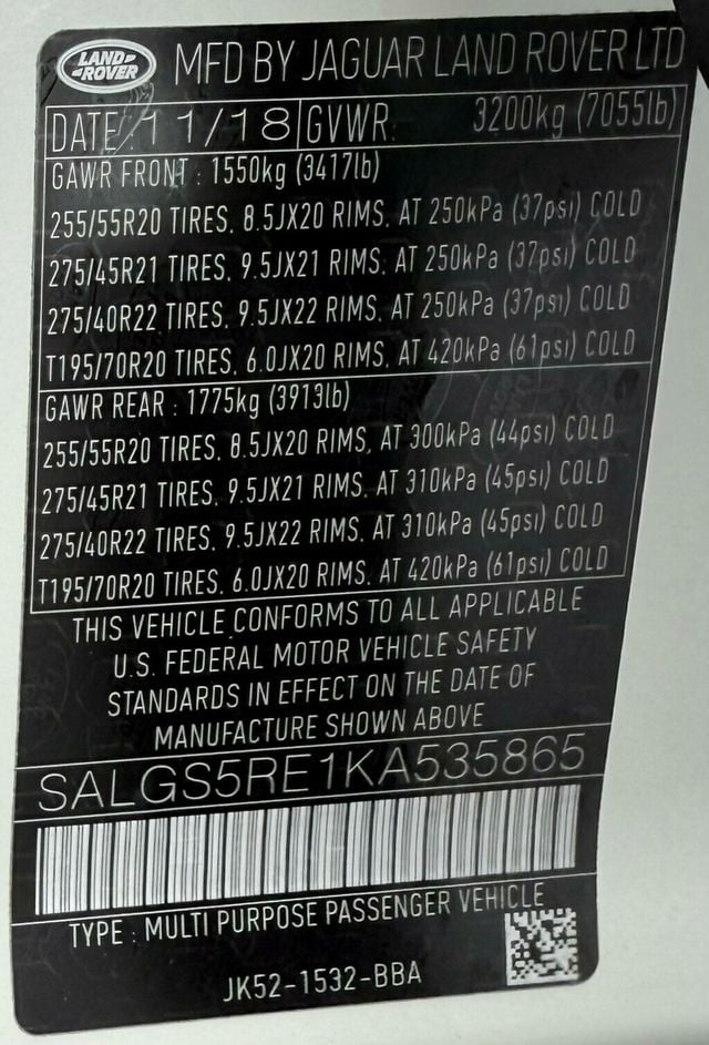 2019 Land Rover Range Rover V8 Supercharged LWB - 22890004 - 46