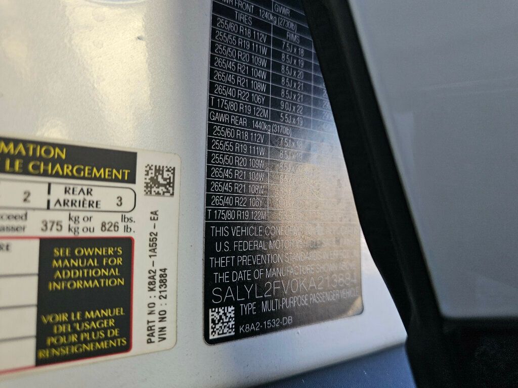 2019 Land Rover Range Rover Velar P340 R-Dynamic SE - 22979009 - 46