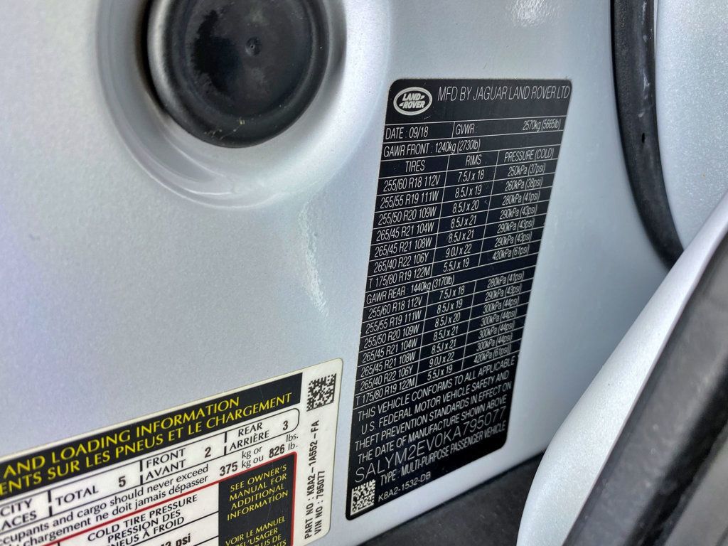 2019 Land Rover Range Rover Velar P380 R-Dynamic HSE - 22993133 - 69