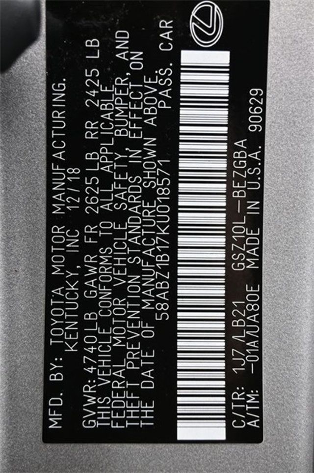 2019 Lexus ES ES 350 Luxury FWD - 22922143 - 7